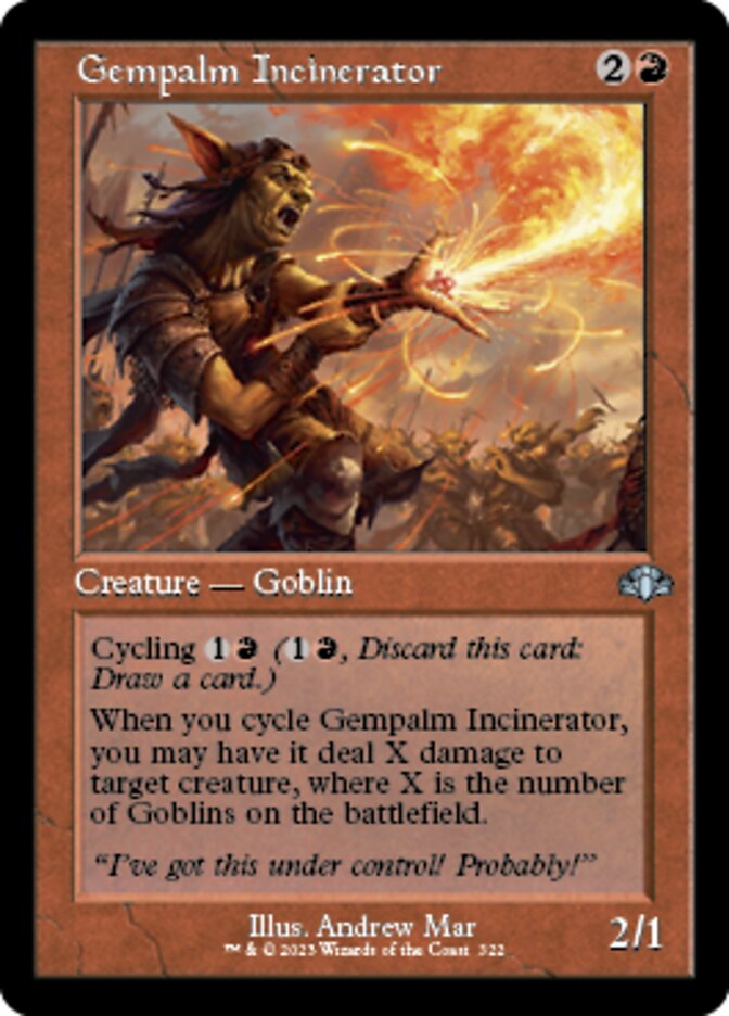 Gempalm Incinerator (Retro) [Dominaria Remastered] | Exor Games New Glasgow