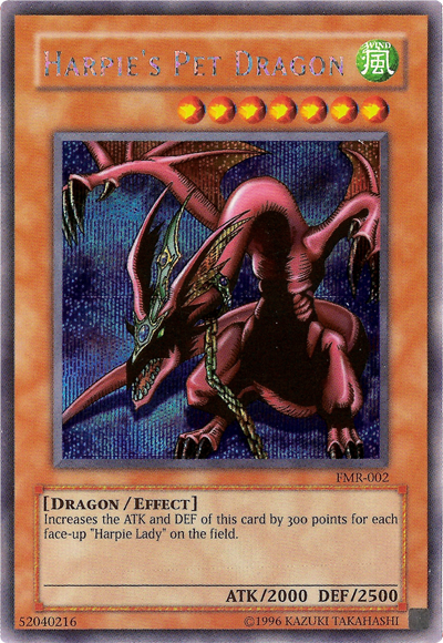 Harpie's Pet Dragon (Forbidden Memories) [FMR-002] Prismatic Secret Rare | Exor Games New Glasgow