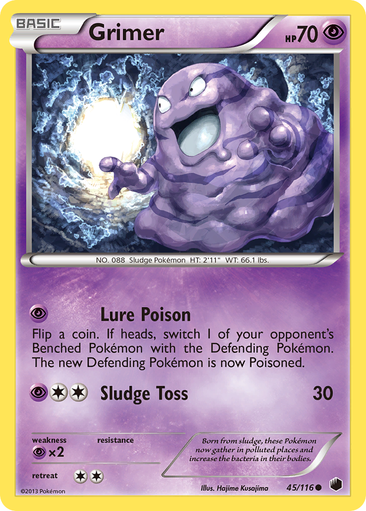 Grimer (45/116) [Black & White: Plasma Freeze] | Exor Games New Glasgow