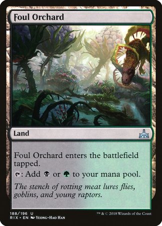 Foul Orchard [Rivals of Ixalan] | Exor Games New Glasgow