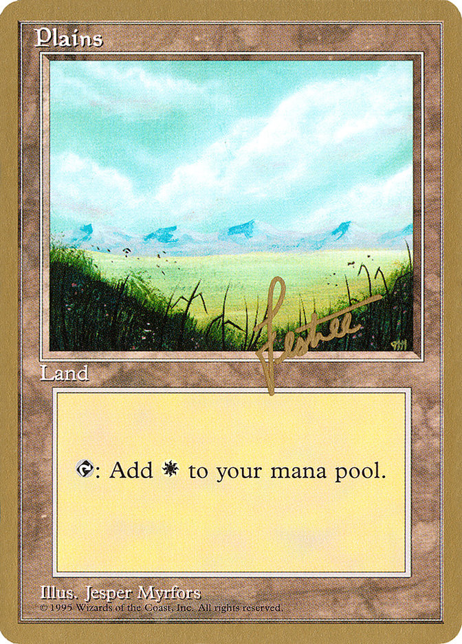 Plains (bl366) (Bertrand Lestree) [Pro Tour Collector Set] | Exor Games New Glasgow