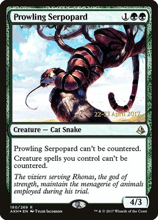 Prowling Serpopard [Amonkhet Promos] | Exor Games New Glasgow