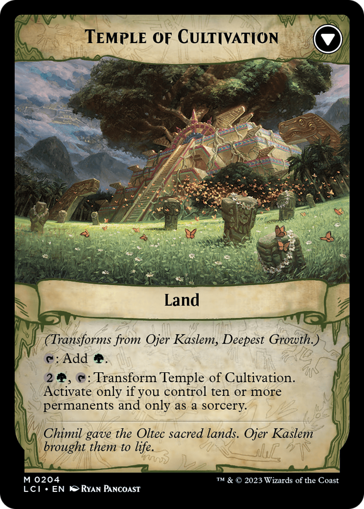 Ojer Kaslem, Deepest Growth // Temple of Cultivation [The Lost Caverns of Ixalan Prerelease Cards] | Exor Games New Glasgow