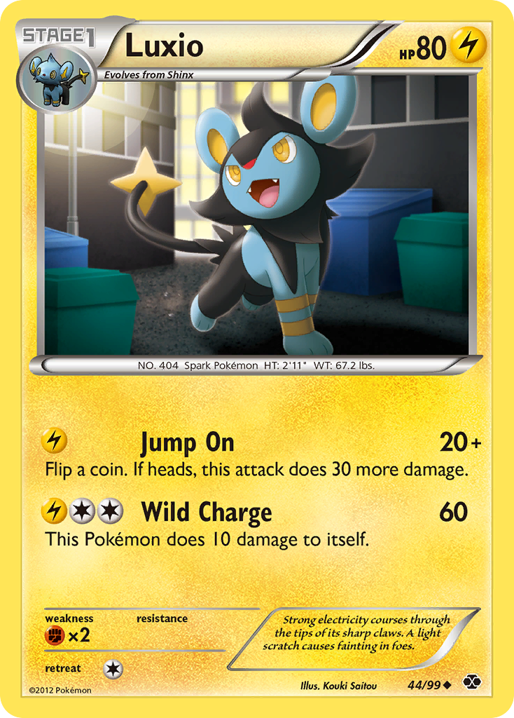 Luxio (44/99) [Black & White: Next Destinies] | Exor Games New Glasgow