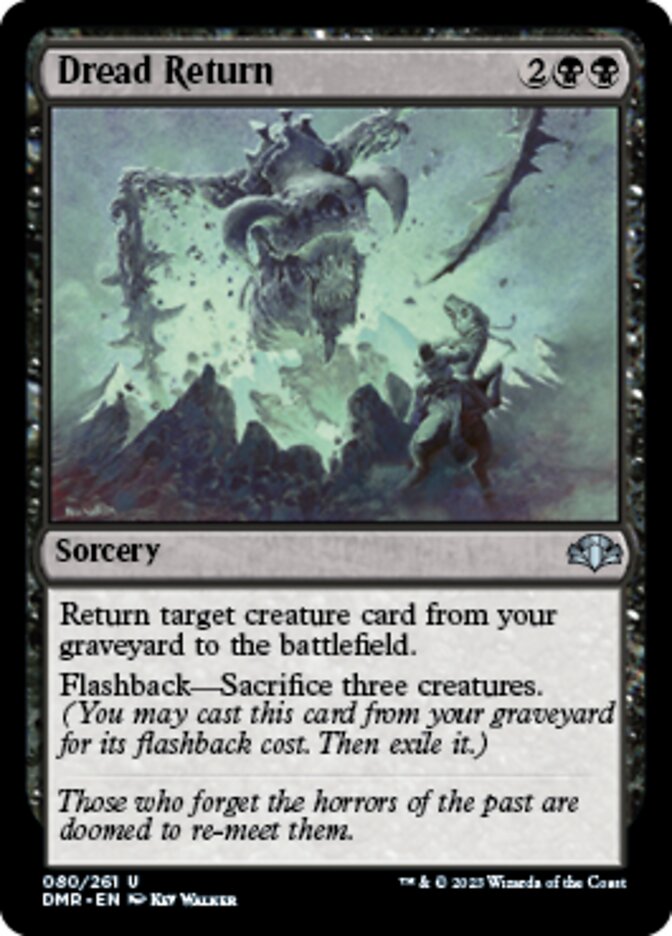 Dread Return [Dominaria Remastered] | Exor Games New Glasgow