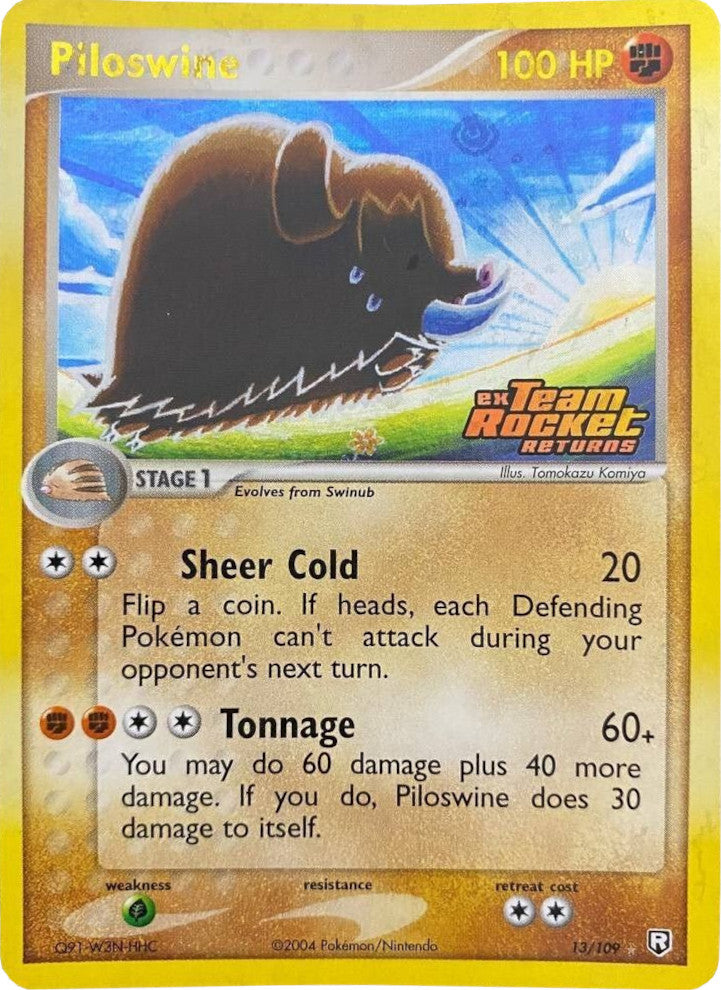 Piloswine (13/109) (Stamped) [EX: Team Rocket Returns] | Exor Games New Glasgow