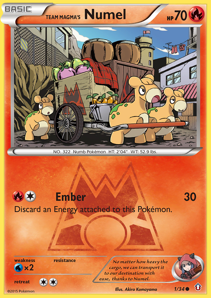 Team Magma's Numel (1/34) [XY: Double Crisis] | Exor Games New Glasgow