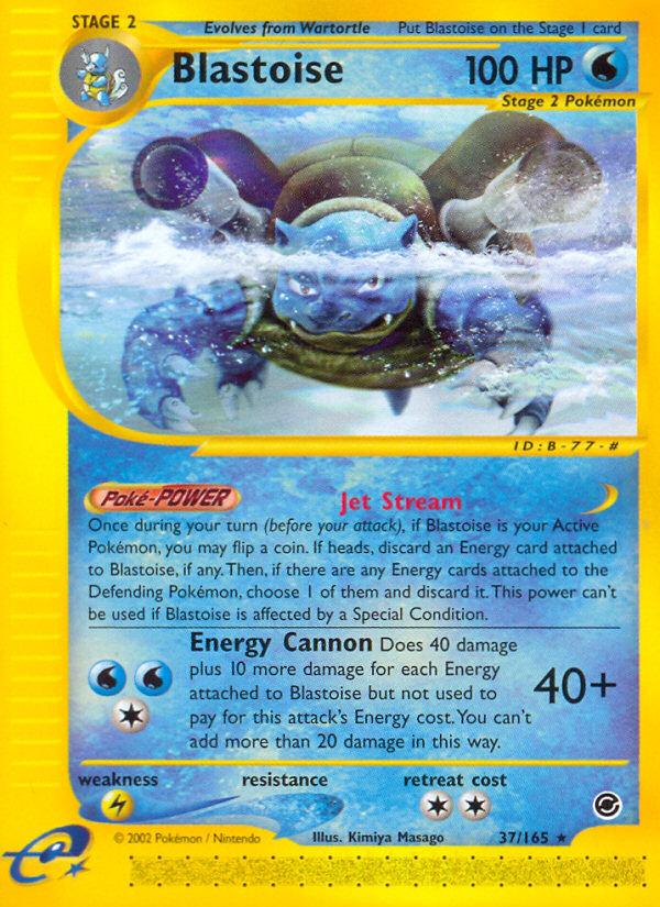 Blastoise (37/165) [Expedition: Base Set] | Exor Games New Glasgow