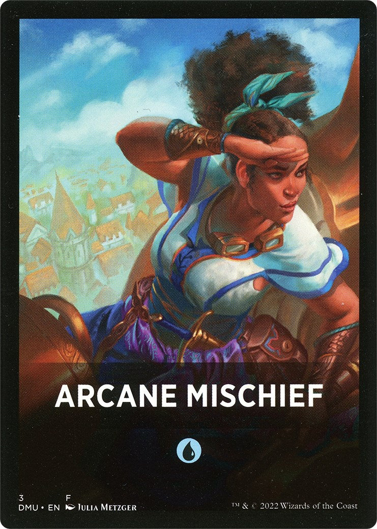 Arcane Mischief Theme Card [Dominaria United Tokens] | Exor Games New Glasgow