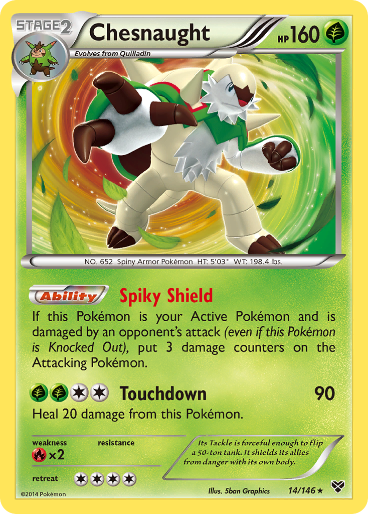 Chesnaught (14/146) [XY: Base Set] | Exor Games New Glasgow