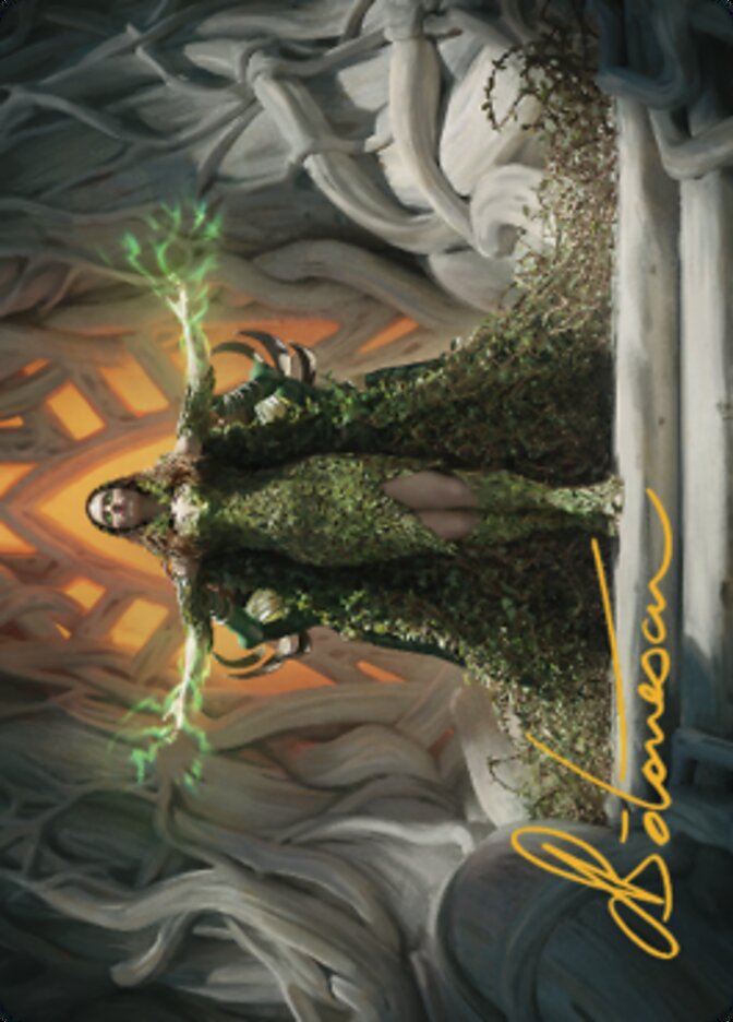 Titania, Voice of Gaea Art Card (Gold-Stamped Signature) [The Brothers' War Art Series] | Exor Games New Glasgow