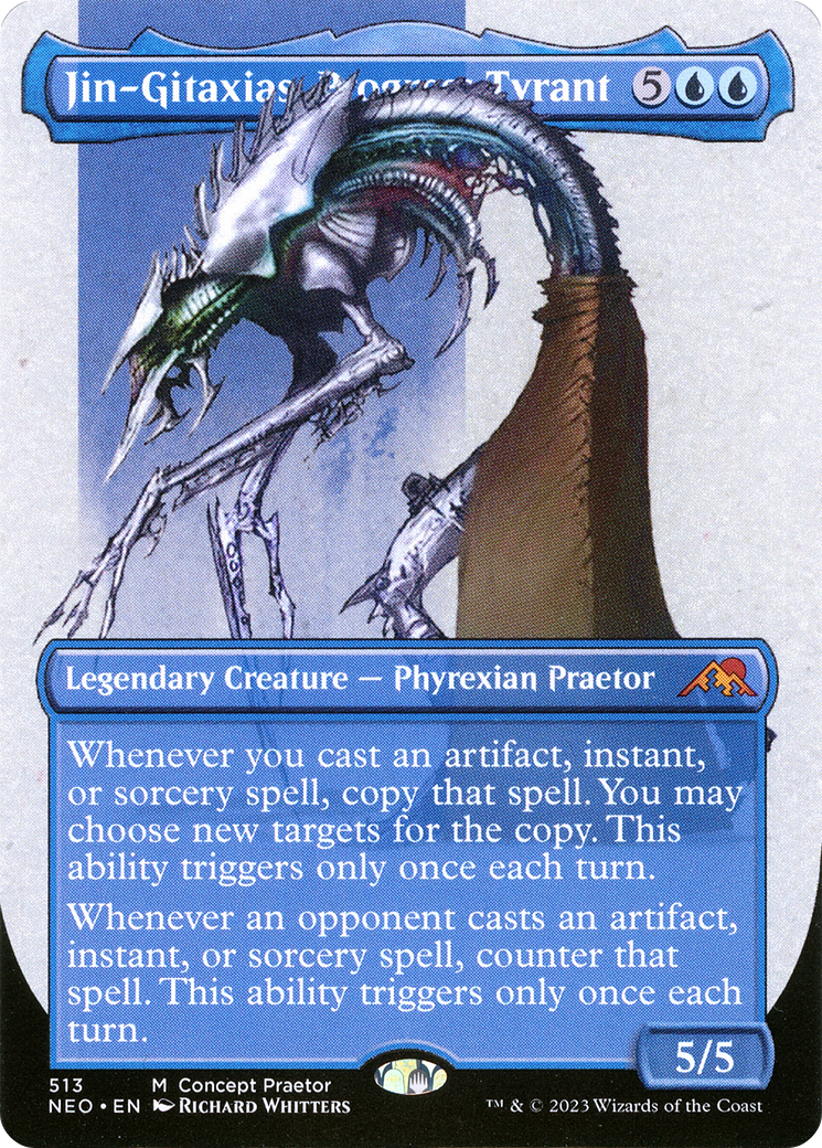 Jin-Gitaxias, Progress Tyrant (Borderless Concept Praetors) [Phyrexia: All Will Be One] | Exor Games New Glasgow