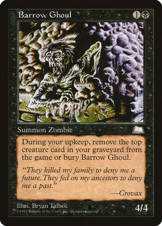 Barrow Ghoul [Weatherlight] | Exor Games New Glasgow