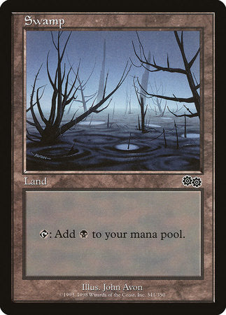 Swamp (341) [Urza's Saga] | Exor Games New Glasgow
