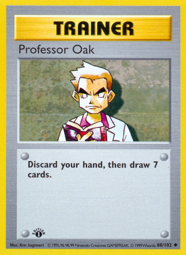 Professor Oak (88/102) (Shadowless) [Base Set 1st Edition] | Exor Games New Glasgow
