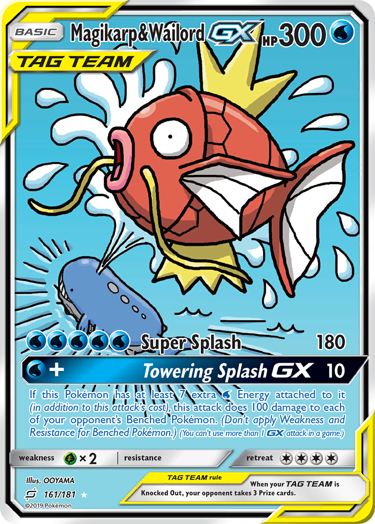 Magikarp & Wailord GX (161/181) [Sun & Moon: Team Up] | Exor Games New Glasgow