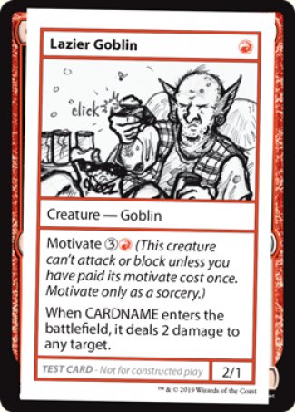 Lazier Goblin (2021 Edition) [Mystery Booster Playtest Cards] | Exor Games New Glasgow