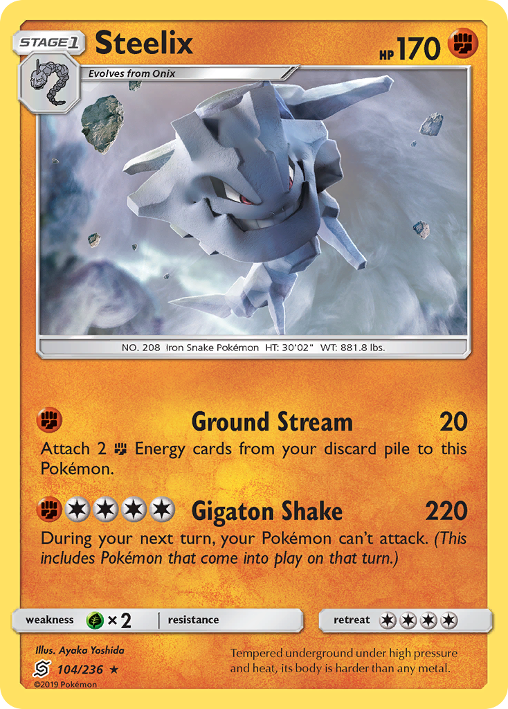 Steelix (104/236) [Sun & Moon: Unified Minds] | Exor Games New Glasgow