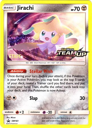 Jirachi (SM161) (Staff) [Sun & Moon: Black Star Promos] | Exor Games New Glasgow