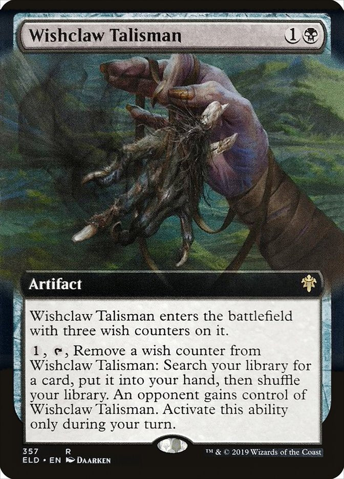 Wishclaw Talisman (Extended Art) [Throne of Eldraine] | Exor Games New Glasgow