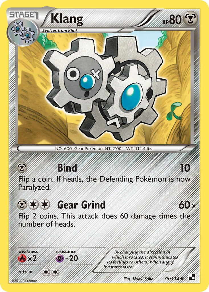 Klang (75/114) (Cracked Ice Holo) (Blister Exclusive) [Black & White: Base Set] | Exor Games New Glasgow