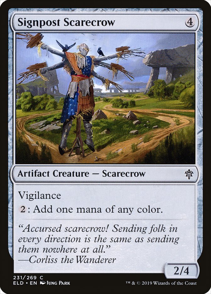 Signpost Scarecrow [Throne of Eldraine] | Exor Games New Glasgow