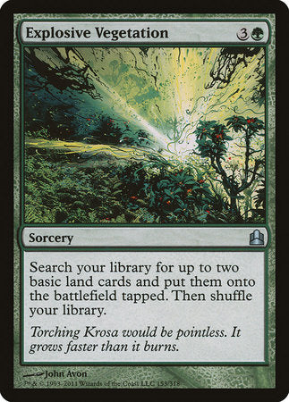 Explosive Vegetation [Commander 2011] | Exor Games New Glasgow