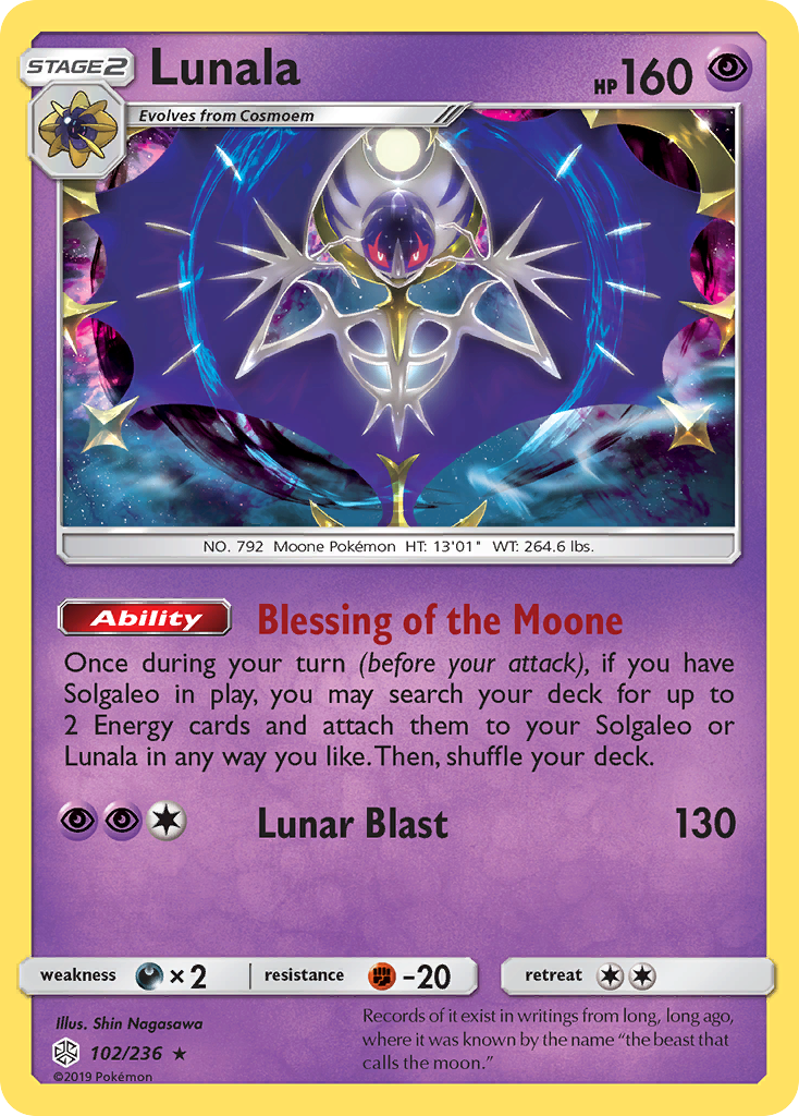 Lunala (102/236) [Sun & Moon: Cosmic Eclipse] | Exor Games New Glasgow