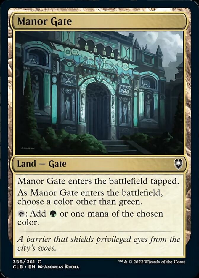 Manor Gate [Commander Legends: Battle for Baldur's Gate] | Exor Games New Glasgow