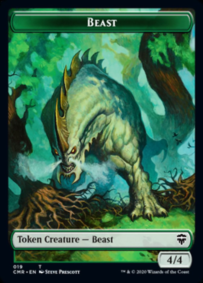 Beast (18) // Beast Token (19) [Commander Legends Tokens] | Exor Games New Glasgow