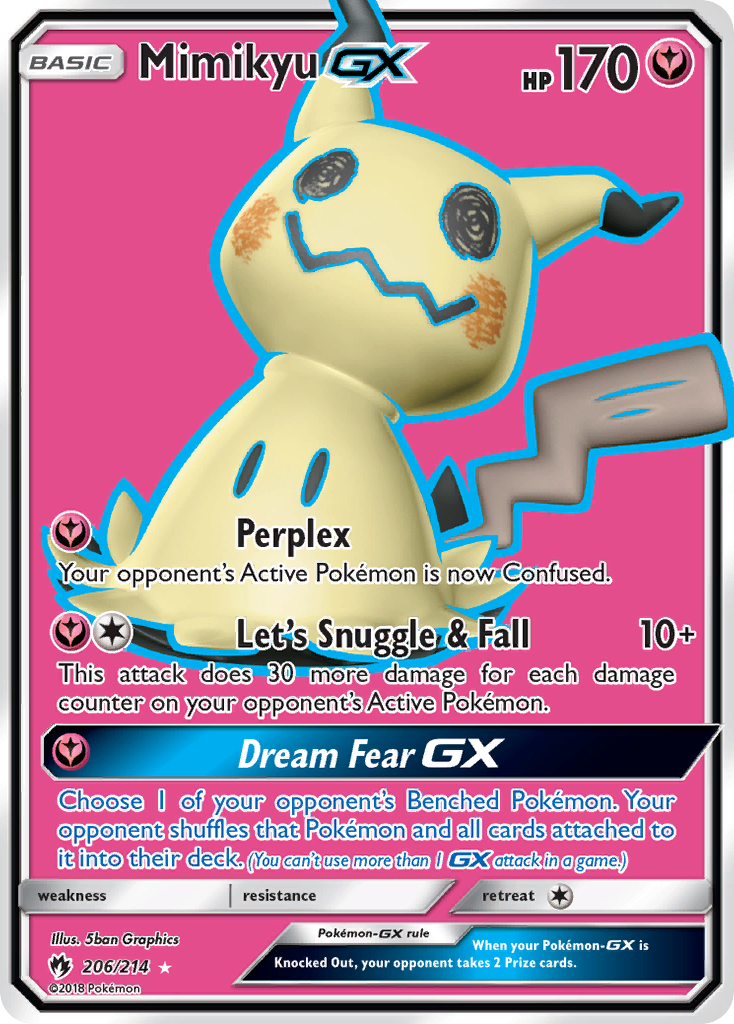 Mimikyu GX (206/214) [Sun & Moon: Lost Thunder] | Exor Games New Glasgow