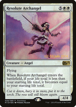 Resolute Archangel [Magic 2015 Promos] | Exor Games New Glasgow