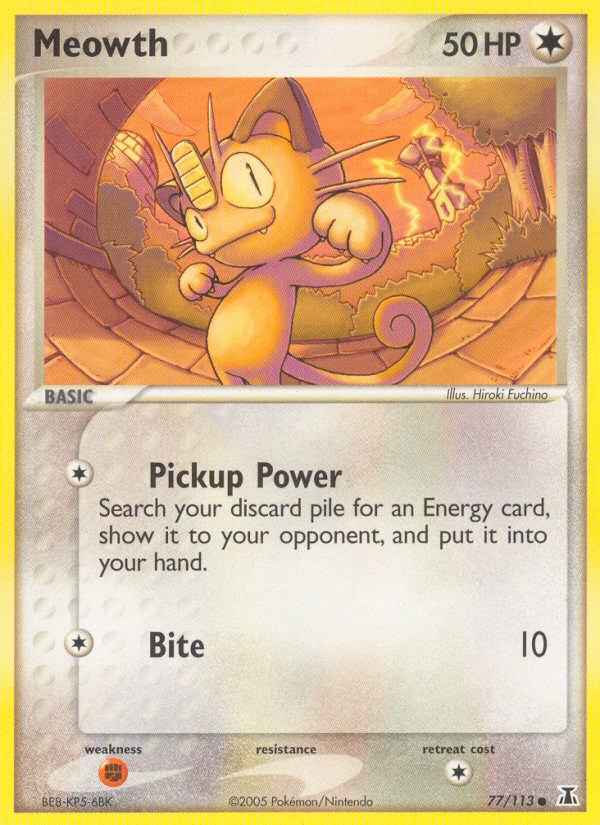 Meowth (77/113) [EX: Delta Species] | Exor Games New Glasgow