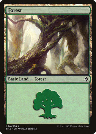 Forest (270) [Battle for Zendikar] | Exor Games New Glasgow