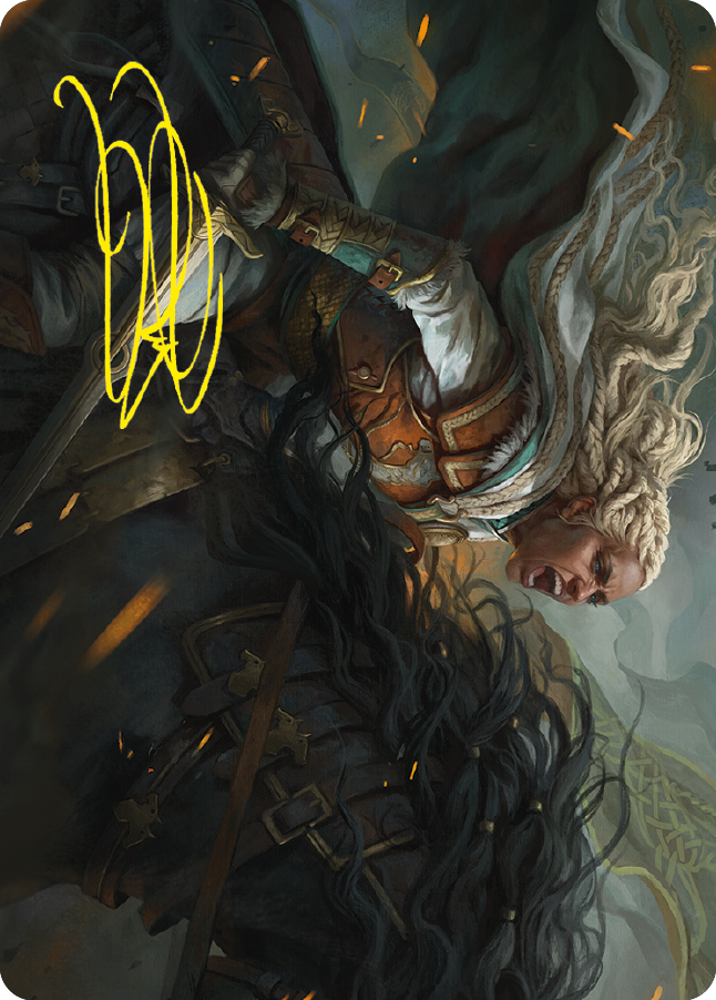 Eowyn, Fearless Knight Art Card (Gold-Stamped Signature) [The Lord of the Rings: Tales of Middle-earth Art Series] | Exor Games New Glasgow