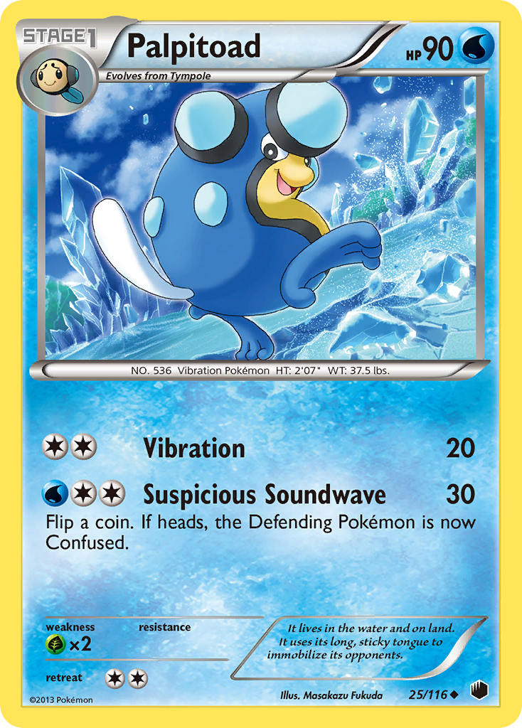 Palpitoad (25/116) [Black & White: Plasma Freeze] | Exor Games New Glasgow