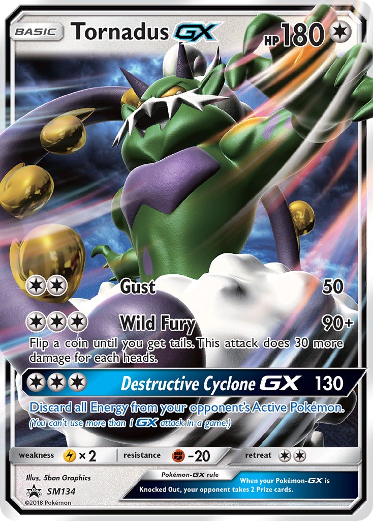 Tornadus GX (SM134) [Sun & Moon: Black Star Promos] | Exor Games New Glasgow