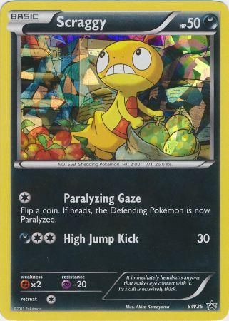 Scraggy (BW25) (Cracked Ice Holo) [Black & White: Black Star Promos] | Exor Games New Glasgow