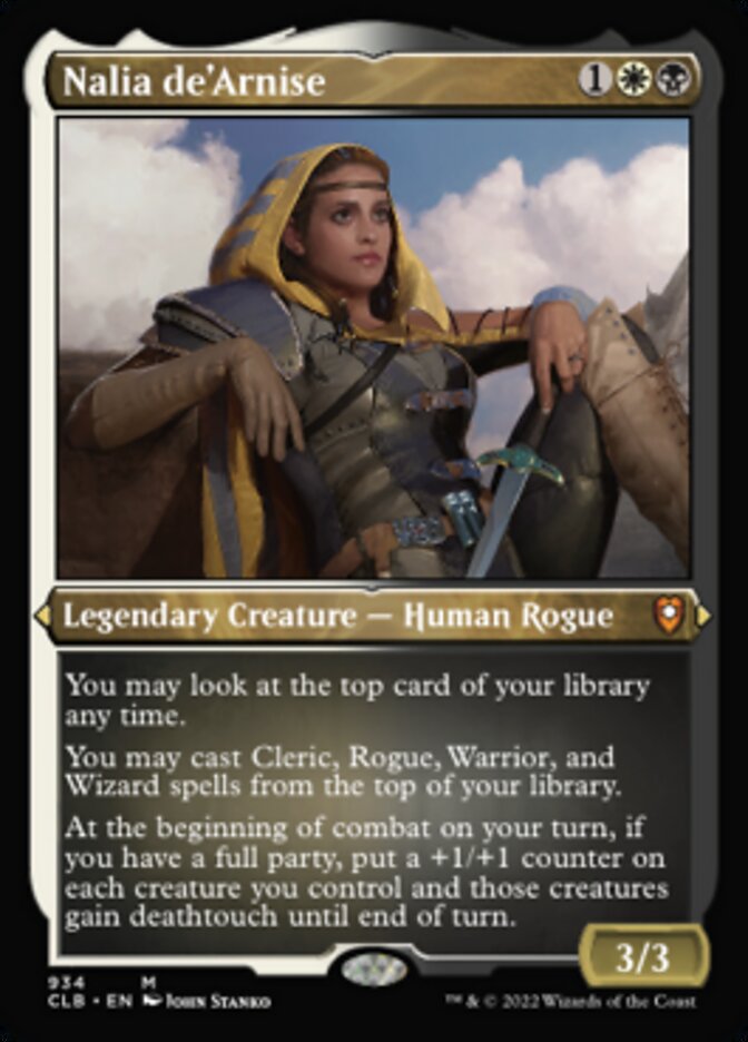 Nalia de'Arnise (Display Commander) (Foil Etched) [Commander Legends: Battle for Baldur's Gate] | Exor Games New Glasgow