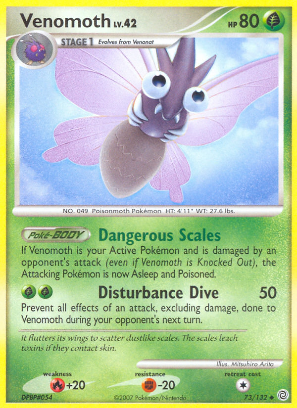 Venomoth (73/132) [Diamond & Pearl: Secret Wonders] | Exor Games New Glasgow