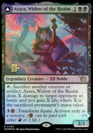 Ayara, Widow of the Realm // Ayara, Furnace Queen [March of the Machine Prerelease Promos] | Exor Games New Glasgow