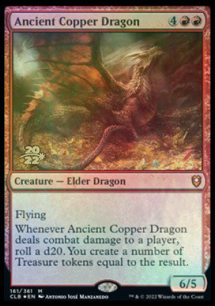 Ancient Copper Dragon [Commander Legends: Battle for Baldur's Gate Prerelease Promos] | Exor Games New Glasgow