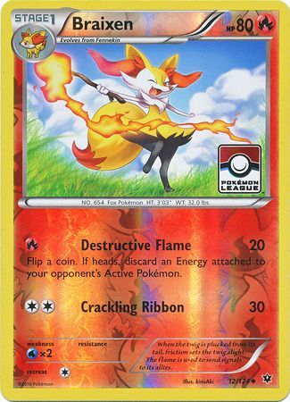 Braixen (12/124) (League Promo) [XY: Fates Collide] | Exor Games New Glasgow