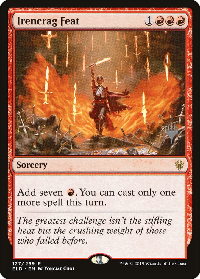 Irencrag Feat (Promo Pack) [Throne of Eldraine Promos] | Exor Games New Glasgow