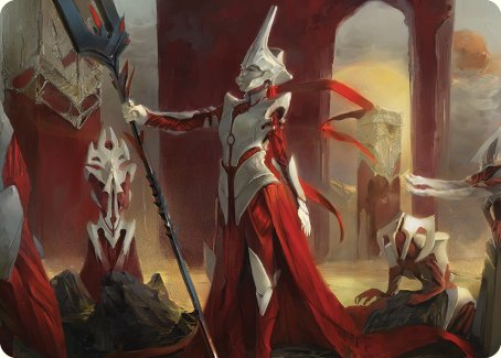 Porcelain Zealot Art Card [Phyrexia: All Will Be One Art Series] | Exor Games New Glasgow