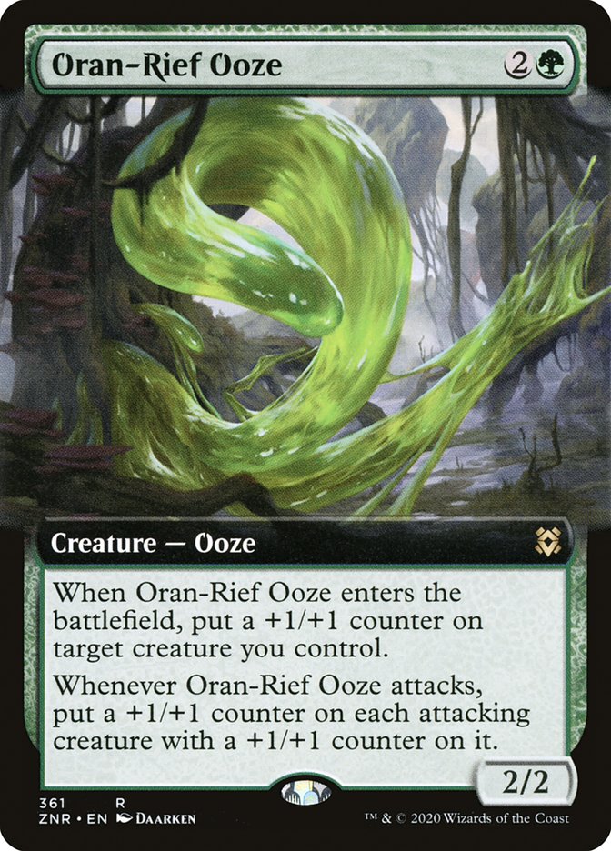 Oran-Rief Ooze (Extended Art) [Zendikar Rising] | Exor Games New Glasgow