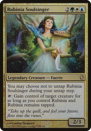 Rubinia Soulsinger (Commander 2013) [Commander 2013 Oversized] | Exor Games New Glasgow