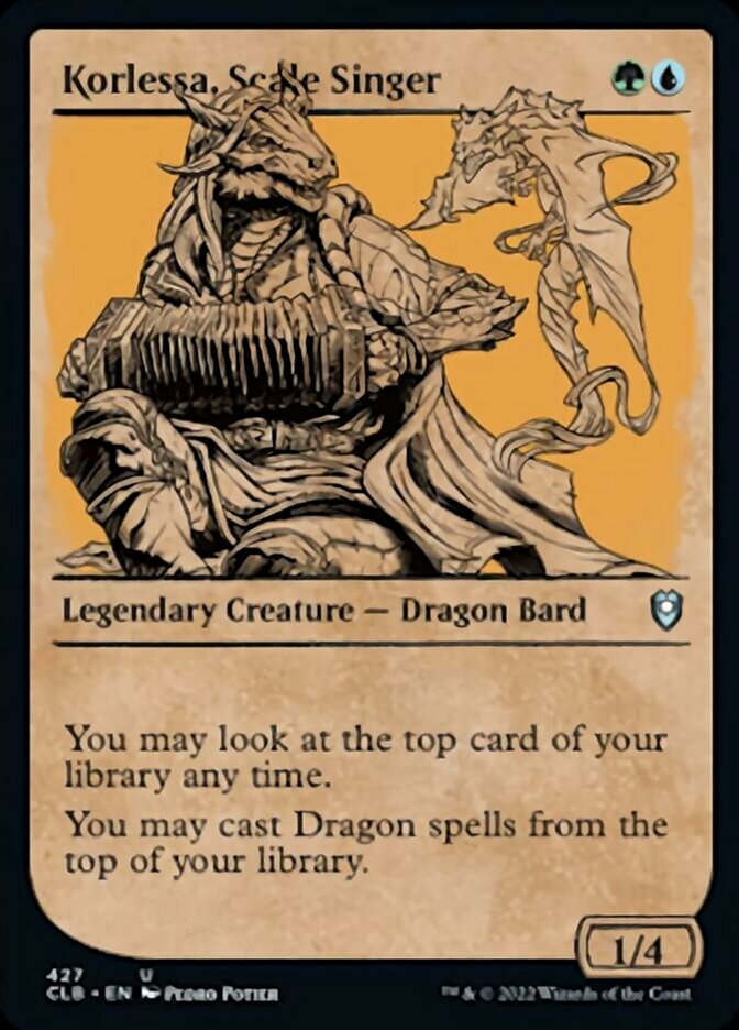 Korlessa, Scale Singer (Showcase) [Commander Legends: Battle for Baldur's Gate] | Exor Games New Glasgow