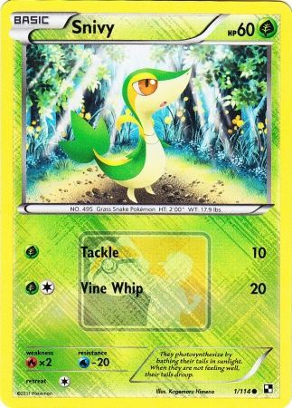 Snivy (1/114) (League Promo) [Black & White: Base Set] | Exor Games New Glasgow