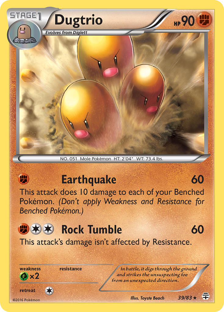 Dugtrio (39/83) [XY: Generations] | Exor Games New Glasgow